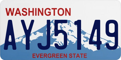 WA license plate AYJ5149