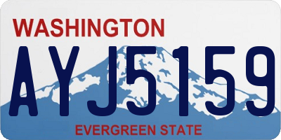 WA license plate AYJ5159