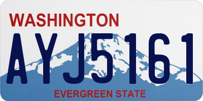 WA license plate AYJ5161