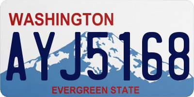 WA license plate AYJ5168