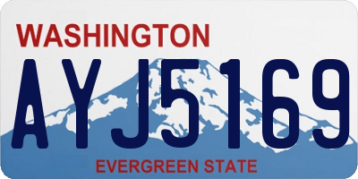 WA license plate AYJ5169