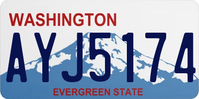 WA license plate AYJ5174