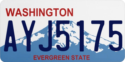 WA license plate AYJ5175
