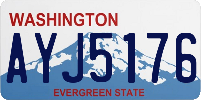 WA license plate AYJ5176