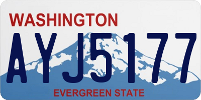 WA license plate AYJ5177