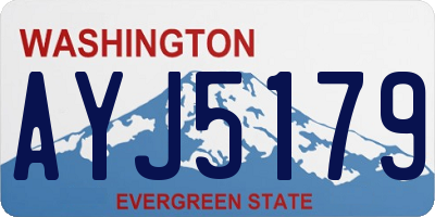 WA license plate AYJ5179
