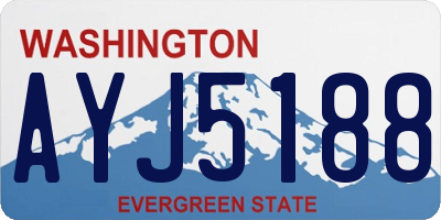 WA license plate AYJ5188