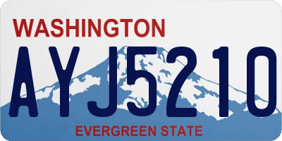 WA license plate AYJ5210