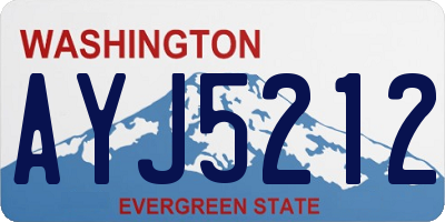 WA license plate AYJ5212