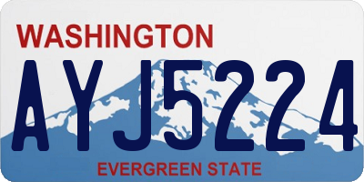 WA license plate AYJ5224