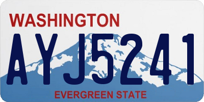 WA license plate AYJ5241