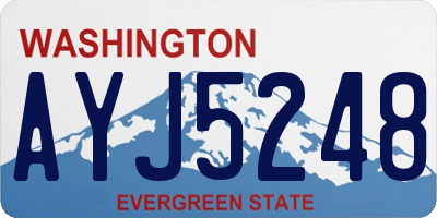 WA license plate AYJ5248