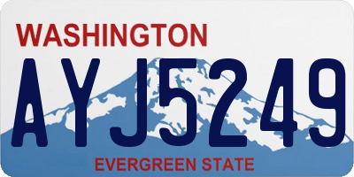 WA license plate AYJ5249