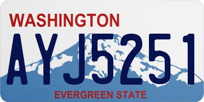 WA license plate AYJ5251