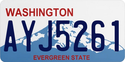 WA license plate AYJ5261