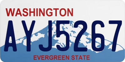 WA license plate AYJ5267