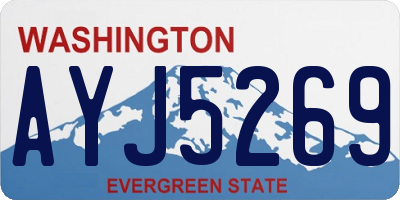 WA license plate AYJ5269