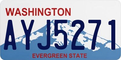 WA license plate AYJ5271