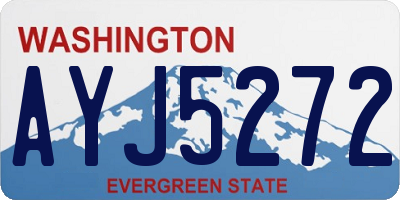 WA license plate AYJ5272