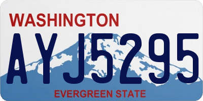 WA license plate AYJ5295