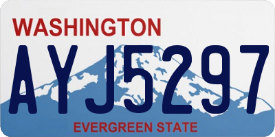 WA license plate AYJ5297