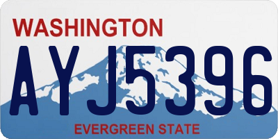 WA license plate AYJ5396