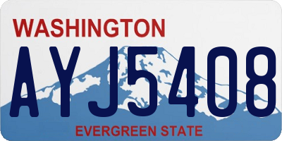 WA license plate AYJ5408