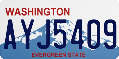 WA license plate AYJ5409