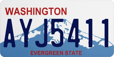 WA license plate AYJ5411