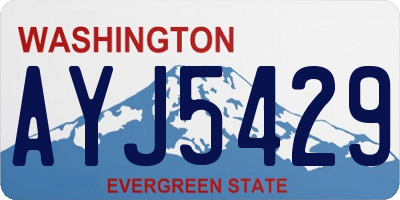 WA license plate AYJ5429