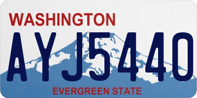 WA license plate AYJ5440