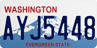 WA license plate AYJ5448