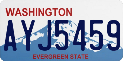 WA license plate AYJ5459