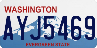 WA license plate AYJ5469