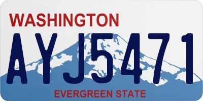 WA license plate AYJ5471