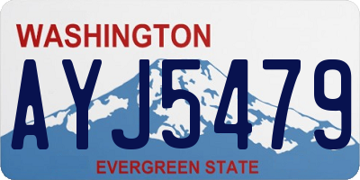 WA license plate AYJ5479