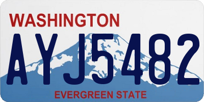 WA license plate AYJ5482