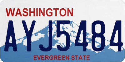 WA license plate AYJ5484