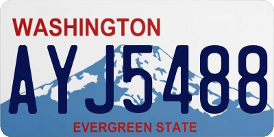 WA license plate AYJ5488