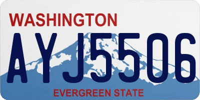 WA license plate AYJ5506