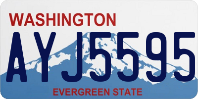 WA license plate AYJ5595