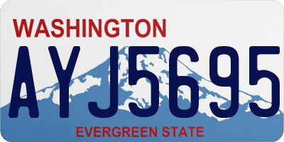 WA license plate AYJ5695