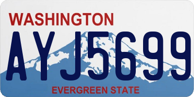 WA license plate AYJ5699