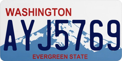 WA license plate AYJ5769