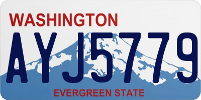 WA license plate AYJ5779