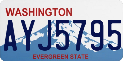 WA license plate AYJ5795
