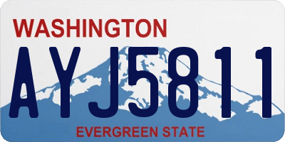 WA license plate AYJ5811