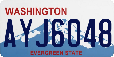 WA license plate AYJ6048