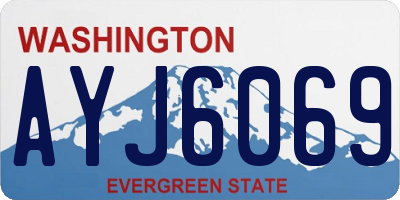 WA license plate AYJ6069