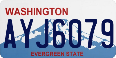WA license plate AYJ6079